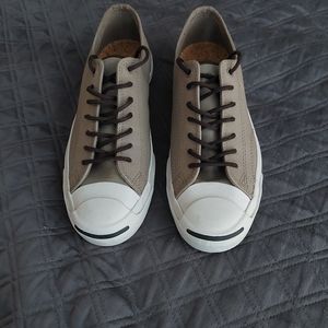 Converse Special Addition Jack Purcell Casual All Leather Sneaker Tan Size 9.